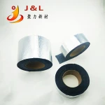 Waterproof, fire-free, self-adhesive butyl aluminum strip