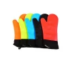 Waterproof heated resistant non-stick kitchen funny bbq silicone oven gloves mitts household oven heat resistant silicone gloves