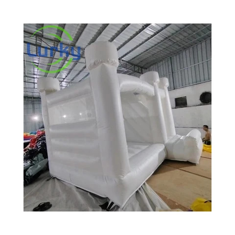 Wedding Birthday Party Jumper Bouncer Attraction Wedding Castle Blow Up Balloon Inflatable White Bouncy Castle