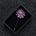 Wedding fabric flower brooch for man use