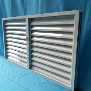White aluminium fixed shutter