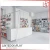 Import White Modern Wall bookstore design book display rack shelf from China