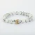 Import White Turquoise Frosted Stone Personality Beaded Bracelet Natural Stone Crown Couple Bracelet from China
