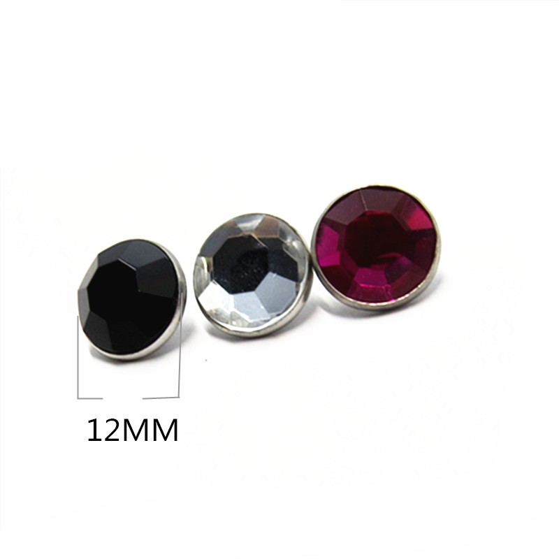 Wholesale 12mm Round Crystal Rivet For Leather