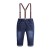 Import wholesale 2pcs plaid shirt overalls jeans children clothes set boys clothes kids clothing boys set from China