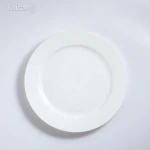 Wholesale 7'' Ceramic Catering Dinner Plates, Hotel Cheap Dinner Plates, Restaurant White Porcelain Dishes Dining Plate Set