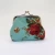 Import wholesale canvas coin purse fashionable cute girl embroidery wallet oval squeeze coin purse from China