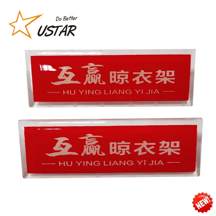 Wholesale Cheap Business Name Badge/Metal Employee Name Tag/Magnet Badge with printing epoxy logo