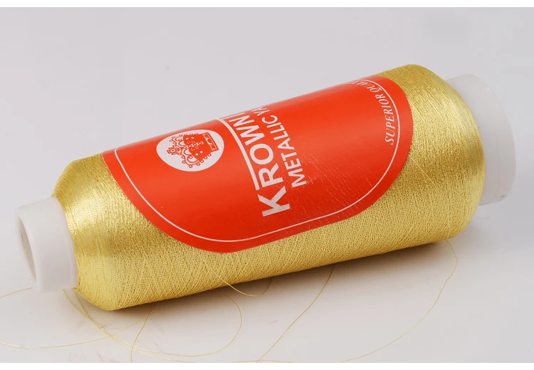 wholesale cheap gold hand knitting metallic yarn