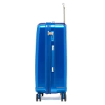 Wholesale China Manufacturer Custom Hard Side Case Blue Carry on Cabin Hand PC Luggage Set with Spinner Wheels