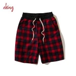 Wholesale Custom Fashion Street Wear Colors Plaid Mens Track Shorts