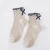 Wholesale Custom logo women Bow ties and socks new design fashion fungus lace decoration socks