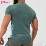 Wholesale custom men sport t shirt 70% bamboo 30% cotton% muscle dry fit running fitness workout sport gym t-shirt t shirt