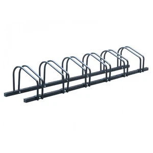 Wholesale Custom Outdoor 6 Slots Steel Bicycle Floor Stand Bike Rack