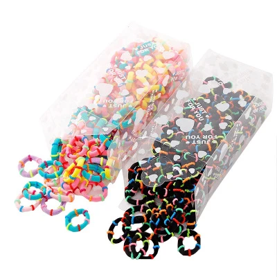 wholesale Fashion Childrens cute chromatic small ring rubber elastic hair bands girl Ponytail holder