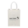 Wholesale Fashion Design Shopping Custom Logo White Jute Bag