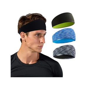 Wholesale Fashion Hairband Sweatband Sport Elastic Headbands Run Custom Sport Women Headband With Logo For Women With Logo