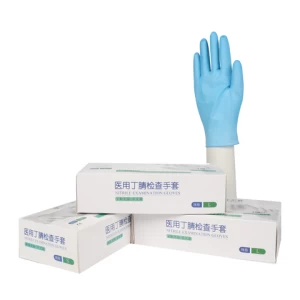 Wholesale high quality white Disposable Gloves Powder Free Laboratory non Medical exam Latex gloves