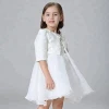 Wholesale High Quality  Winter Fashion two pcs dress design kids girl clothing set for children