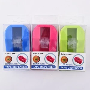 Wholesale hot sale adhesive tape CandyColor cutter Easy organize Desktopacking tape dispenser Office Desktop Stationery Organize