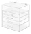 Import wholesale large brush holder 5 drawers clear cube cosmetic acrylic makeup organizer from China