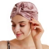 wholesale large luxury eco friendly hotel custom silk shower cap woman