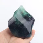 wholesale natural fluorite crystal torch crystal flame pink fire crystal craft for decoration