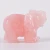 Import Wholesale natural high quality crystal carving animal healing folk crafts rose quartz amethyst crystal elephant from China