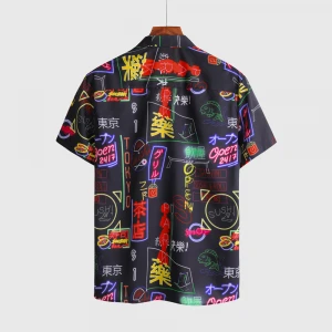 wholesale New design custom shirt printing mens beachwear digital printing Hawaiian shirt