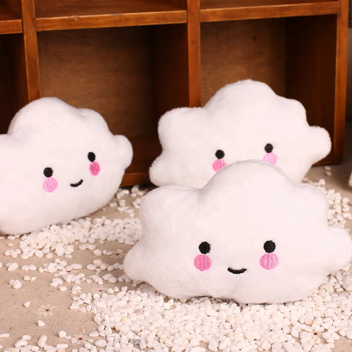 Wholesale New Dog Toys Chew Squeaker Plush Pet Toy White Cloud Design