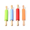 wholesale Non-stick Surface with Wooden Handle rolling pin silicone kitchenware products