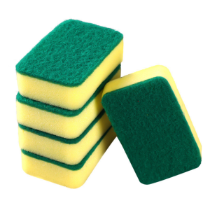 wholesale popular Kitchen High-density dishwashing Household  wipes Cleaning sponge