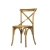Import Wholesale Provincial Style Solid Wood Bistro Wooden Chair Cross Back Dining Chair from China