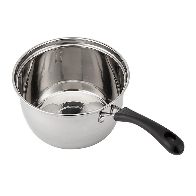 Wholesale Stainless Steel Cooking Pot Sauce Pan Stock Milk Pot Soup Pot With Single Handle