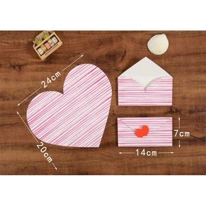 Wholesale Valentine Handmade Wishes Lovely Cutting Custom Plastic Courier Package Bag For Clothing 6x6 Square Envelopes Envelop