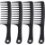 Import Wholesale XUANBIRD Customized LOGO Wide black Tooth Plastic Hair Comb from China