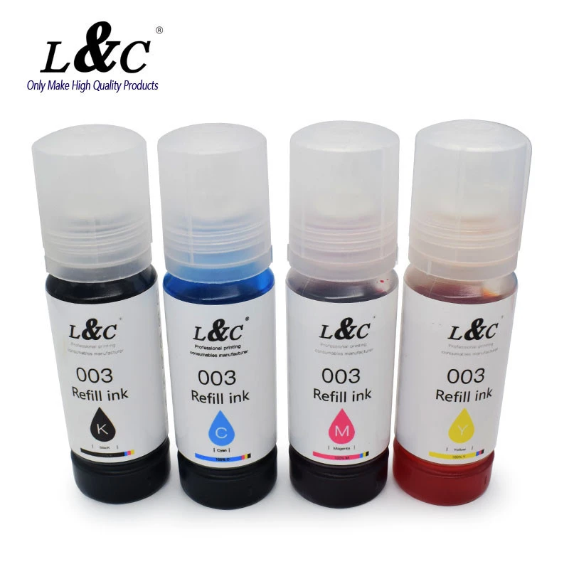 Wholesales EP003 001 002 003 004 Color Refill Ink Dye Ink Compatible For Epson Printer L3118
