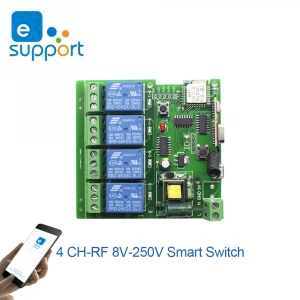 WIFI 4CH Remote Control 10A Relay eWeLink APP Smart Switch wireless DIY 433mhz rf modul  For Light