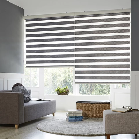 Window blinds supplier top down and bottom up rolling blinds shades shutters zebra blackout