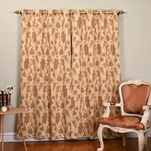 Window grommet damask macrame curtain holdbacks valance curtains