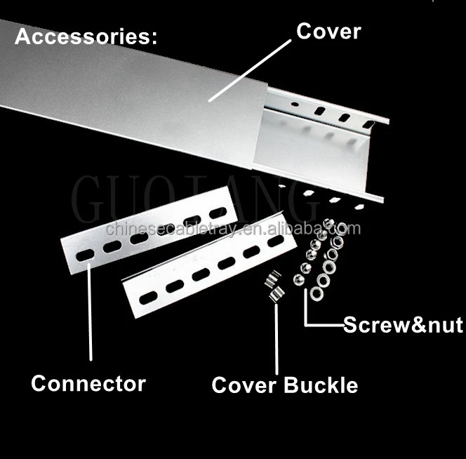 Wire accessories Galvanized steel cable tray cable trunking