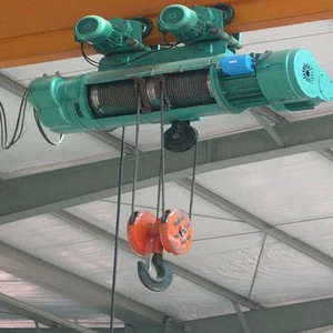 Wire rope electric hoist 5 ton and 10 ton of overhead gantry crane lifting and travelling