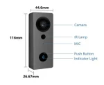 Wireless Door Bell Security Video Infrared Intercom 720p Chime Doorbell Waterproof