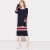 Import woman clothingfall winter long sleeve high quality hot sale polo design sports knitted  casual dress from China