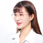 Women  Round  Optical Frames  Blue Light Shield Computer Reading  Glasses Anti Blue Light 100% UV Protection