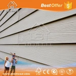 Wood Grain Fiber Cement Board for Exterior Siding, Tiled Walls, Flooring