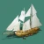 wooden Harvey Sailing Model ship Kit Pirate ship Sailboat replica Toys DIY toys at home for adult