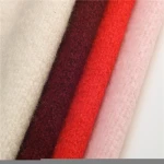 wool polyester blended fleece woolen fabric wool twill fabric for casual coat colored wool fabric exporter