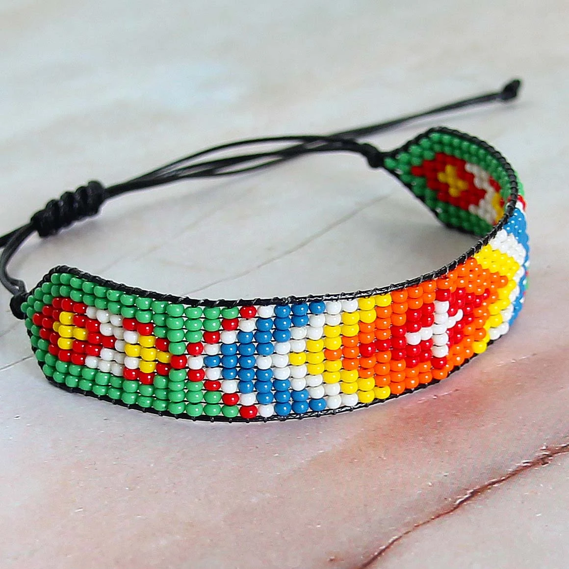 Woven Bead Bracelet Handmade Bohemian Thread Bangle Multicolor Beaded  Hippie Friendship Bracelets Jewelry Kimter-M569Y F