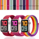 Woven Nylon Iwatch Strap Band Sport Replacement Band Strap Apple Watch Band 44mm 40mm 42mm 38mm for Apple Watch Series 5/4/3/2/1
